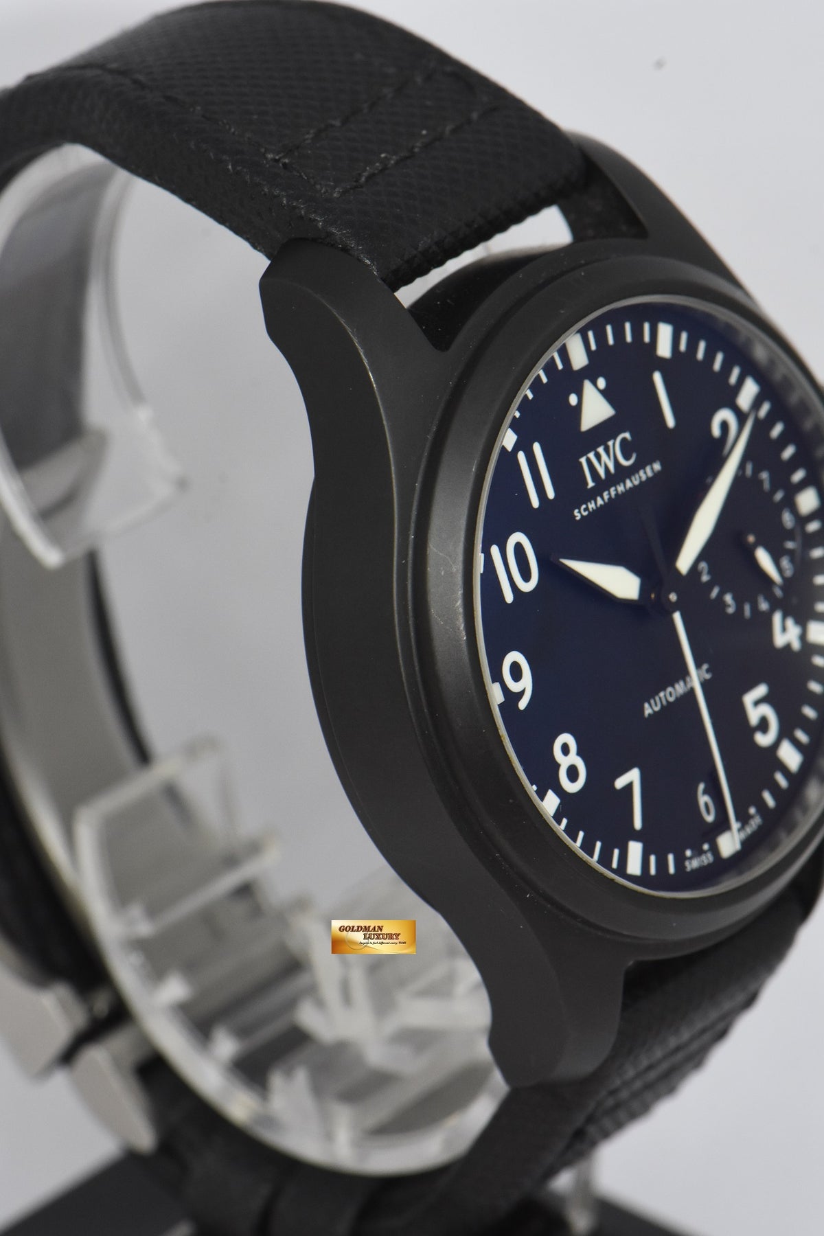 [SOLD] IWC BIG PILOT TOP GUN 46mm CERAMIC BLACK 7 DAYS POWER RESERVE AUTOMATIC IW5020-01 (NEAR MINT)