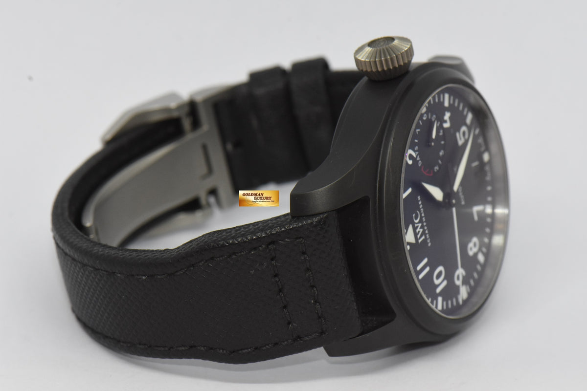 [SOLD] IWC BIG PILOT TOP GUN 46mm CERAMIC BLACK 7 DAYS POWER RESERVE AUTOMATIC IW5020-01 (NEAR MINT)