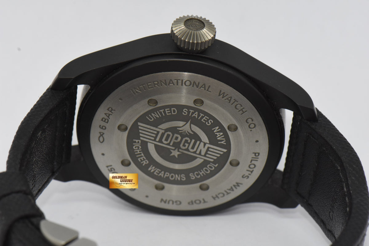 [SOLD] IWC BIG PILOT TOP GUN 46mm CERAMIC BLACK 7 DAYS POWER RESERVE AUTOMATIC IW5020-01 (NEAR MINT)