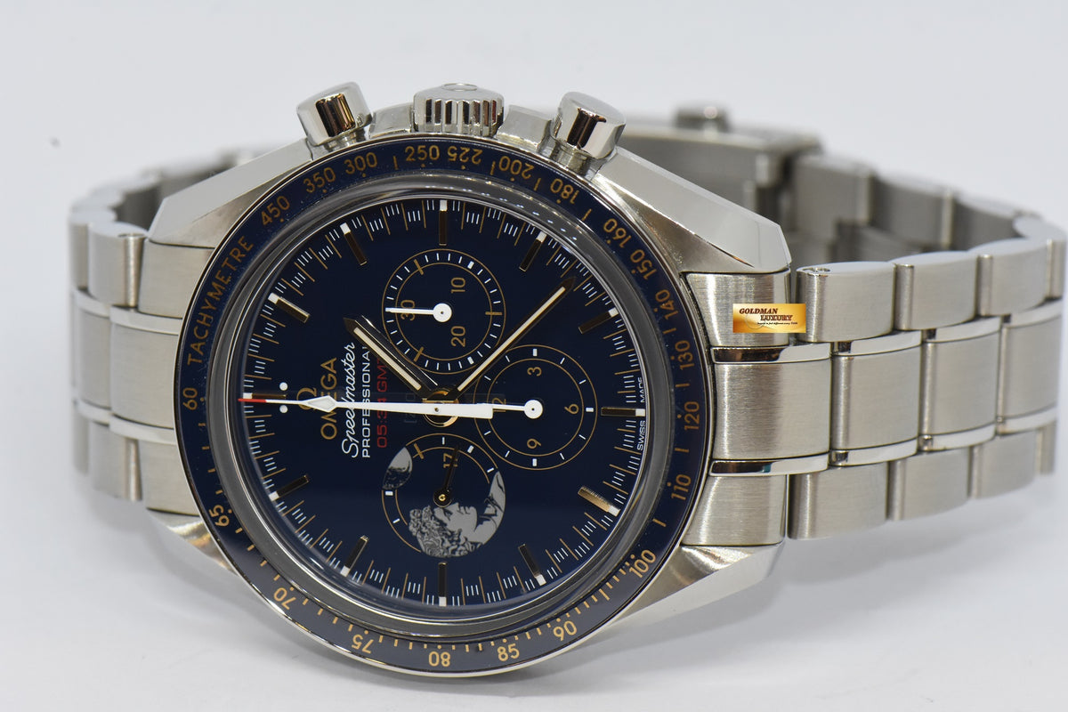 [SOLD] OMEGA SPEEDMASTER APOLLO XVII “THE LAST MAN ON THE MOON” BLUE LIMTIED EDITION (LNIB)