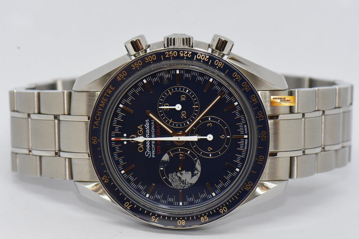 [SOLD] OMEGA SPEEDMASTER APOLLO XVII “THE LAST MAN ON THE MOON” BLUE LIMTIED EDITION (LNIB)