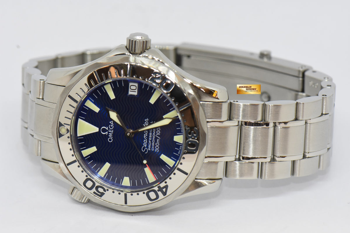[SOLD] OMEGA SEAMASTER CHRONOMETER 36mm MIDSIZE ELECTRIC BLUE AUTOMATIC 2253.8000 (MINT)