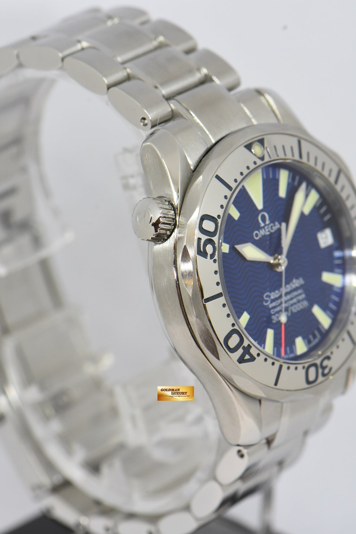 [SOLD] OMEGA SEAMASTER CHRONOMETER 36mm MIDSIZE ELECTRIC BLUE AUTOMATIC 2253.8000 (MINT)