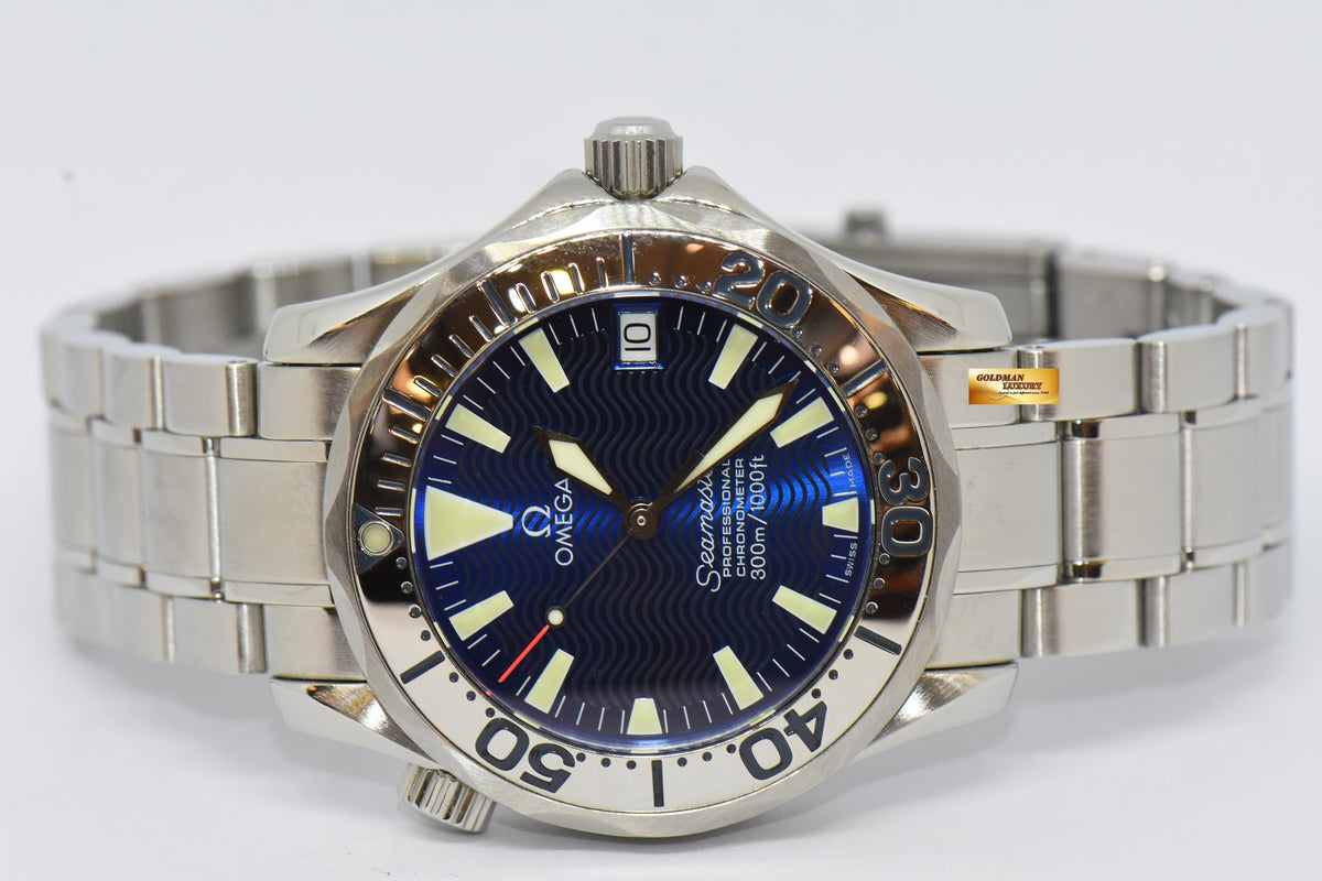 [SOLD] OMEGA SEAMASTER CHRONOMETER 36mm MIDSIZE ELECTRIC BLUE AUTOMATIC 2253.8000 (MINT)