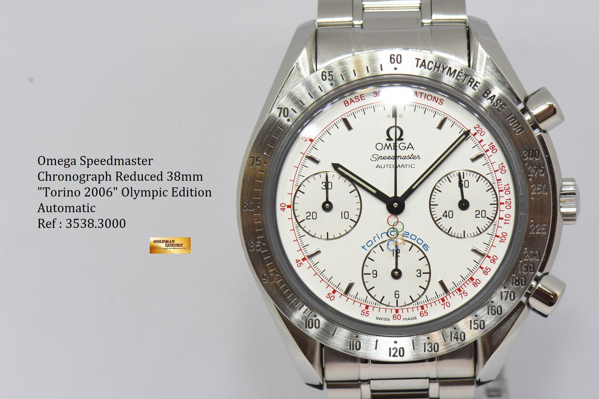 [SOLD] OMEGA SPEEDMASTER CHRONOGRAPH REDUCED “TORINO 2006” OLYMPIC EDITION AUTOMATIC 3538.3000 (MINT)