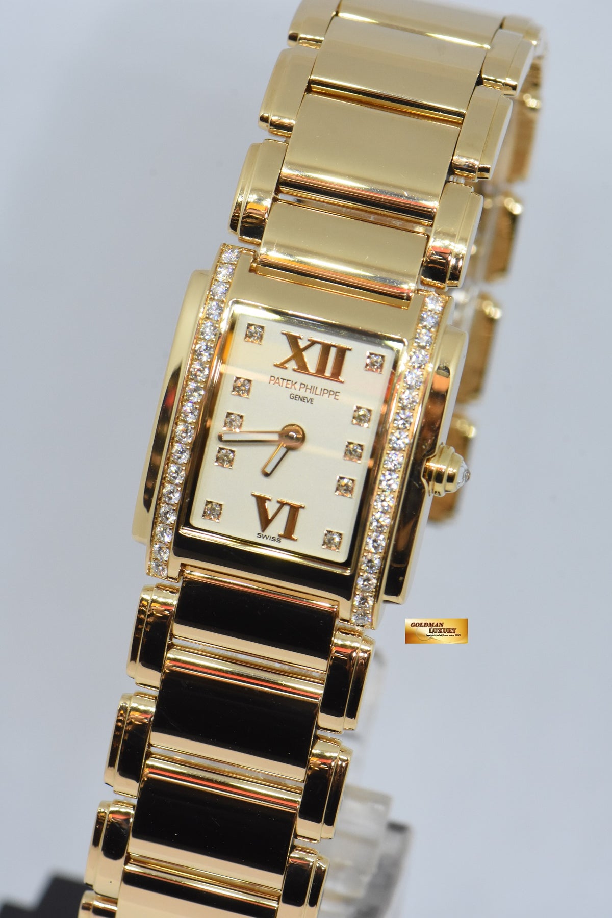 PATEK PHILIPPE TWENTY-4 LADIES 18K ROSE GOLD DIAMOND QUARTZ 4908/11R (MINT)