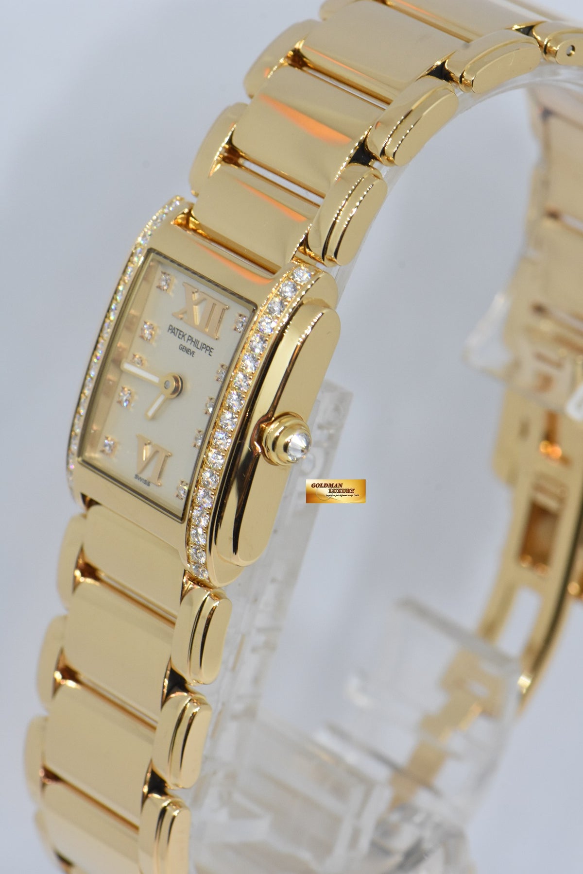 PATEK PHILIPPE TWENTY 4 LADIES 18K ROSE GOLD DIAMOND QUARTZ 4908