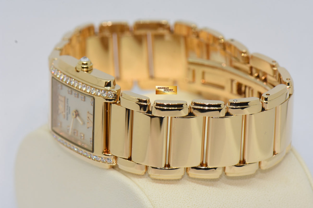 PATEK PHILIPPE TWENTY-4 LADIES 18K ROSE GOLD DIAMOND QUARTZ 4908/11R (MINT)