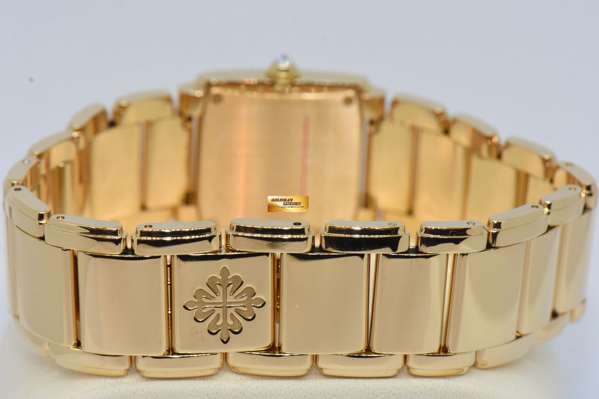 PATEK PHILIPPE TWENTY-4 LADIES 18K ROSE GOLD DIAMOND QUARTZ 4908/11R (MINT)