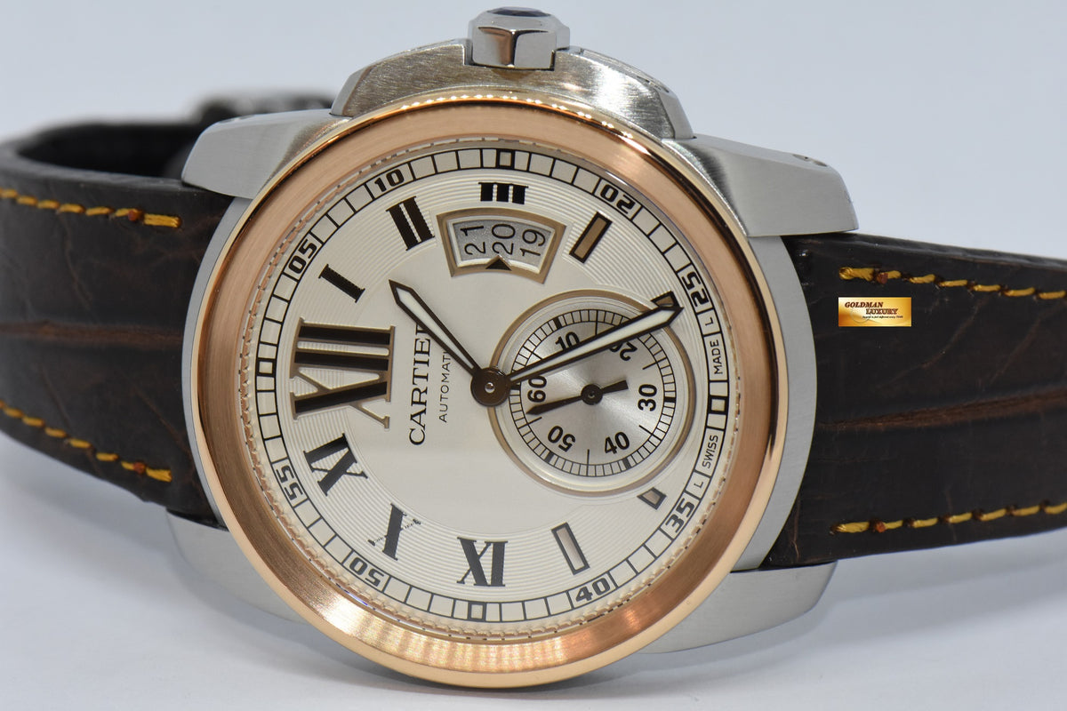 [SOLD] CARTIER De CALIBRE MEN’S 42mm HALF-GOLD AUTOMATIC W7100039 (MINT)