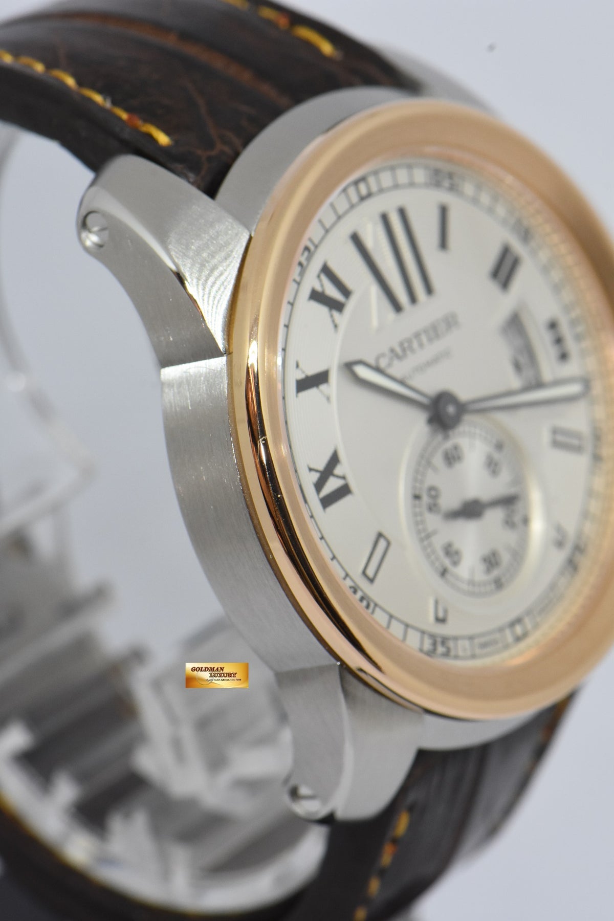 [SOLD] CARTIER De CALIBRE MEN’S 42mm HALF-GOLD AUTOMATIC W7100039 (MINT)