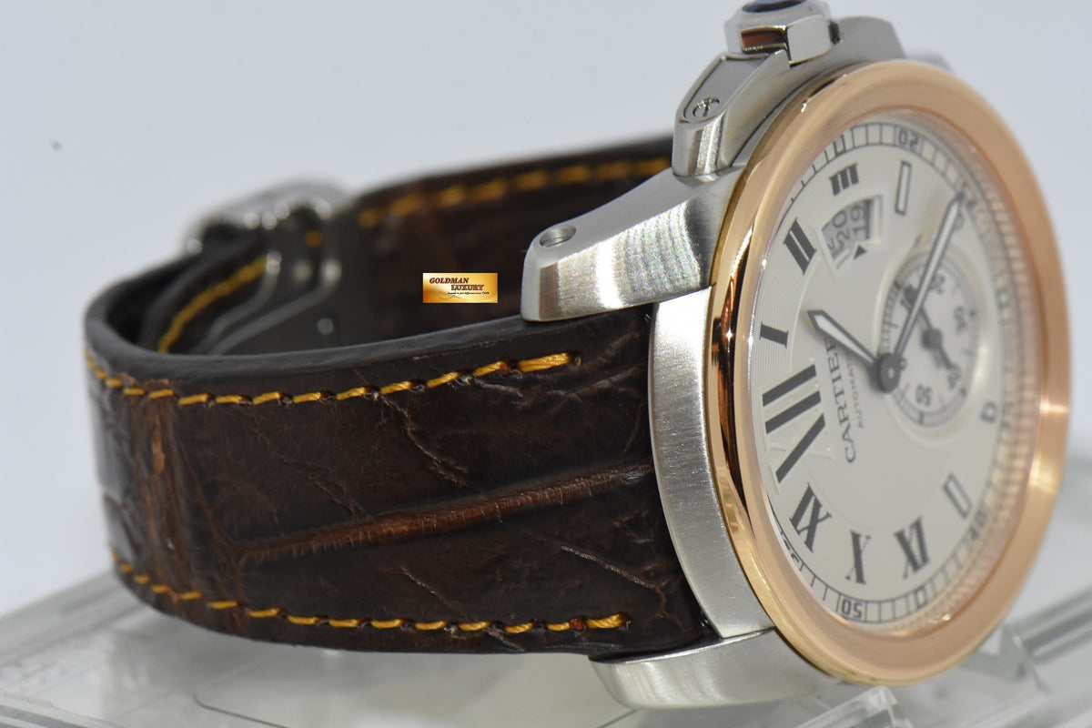 [SOLD] CARTIER De CALIBRE MEN’S 42mm HALF-GOLD AUTOMATIC W7100039 (MINT)