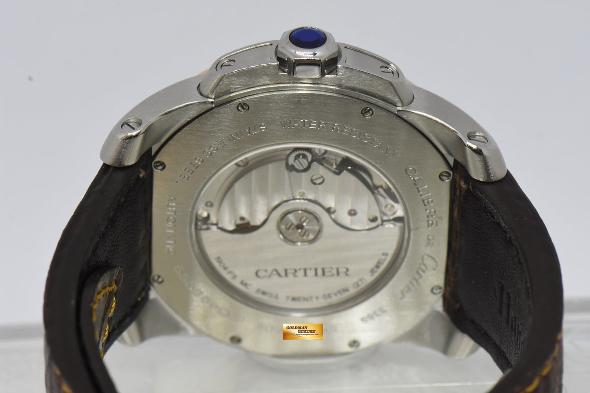 [SOLD] CARTIER De CALIBRE MEN’S 42mm HALF-GOLD AUTOMATIC W7100039 (MINT)