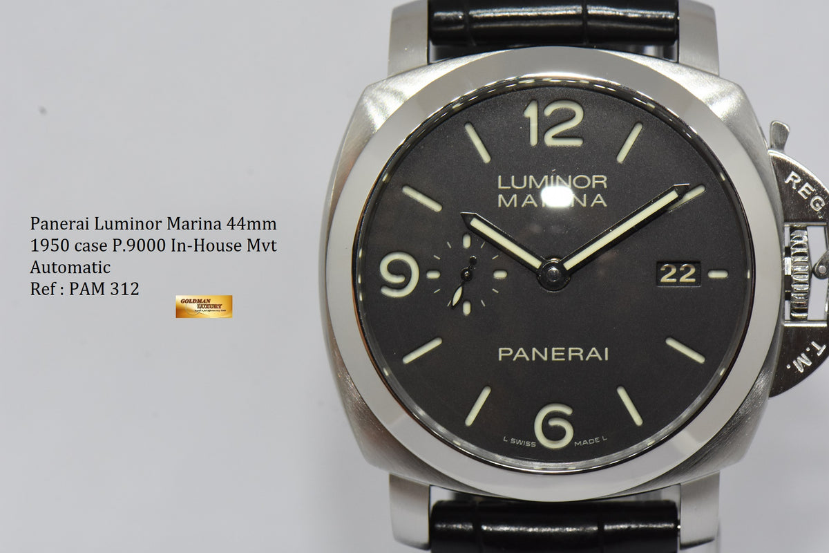 [SOLD] PANERAI LUMINOR MARINA 1950 STAINLESS STEEL AUTOMATIC PAM 312 (MINT)
