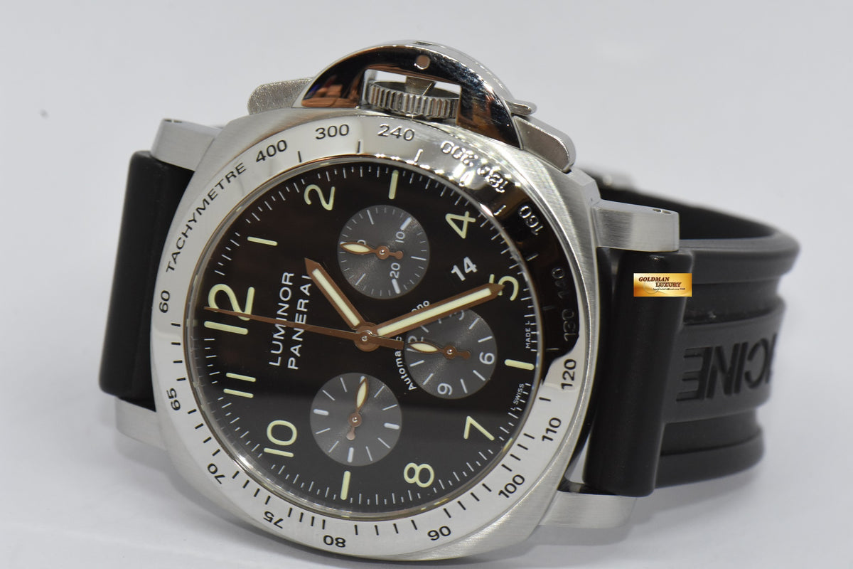 [SOLD] PANERAI LUMINOR CHRONOGRAPH 44mm STEEL AUTOMATIC PAM 162 (MINT)