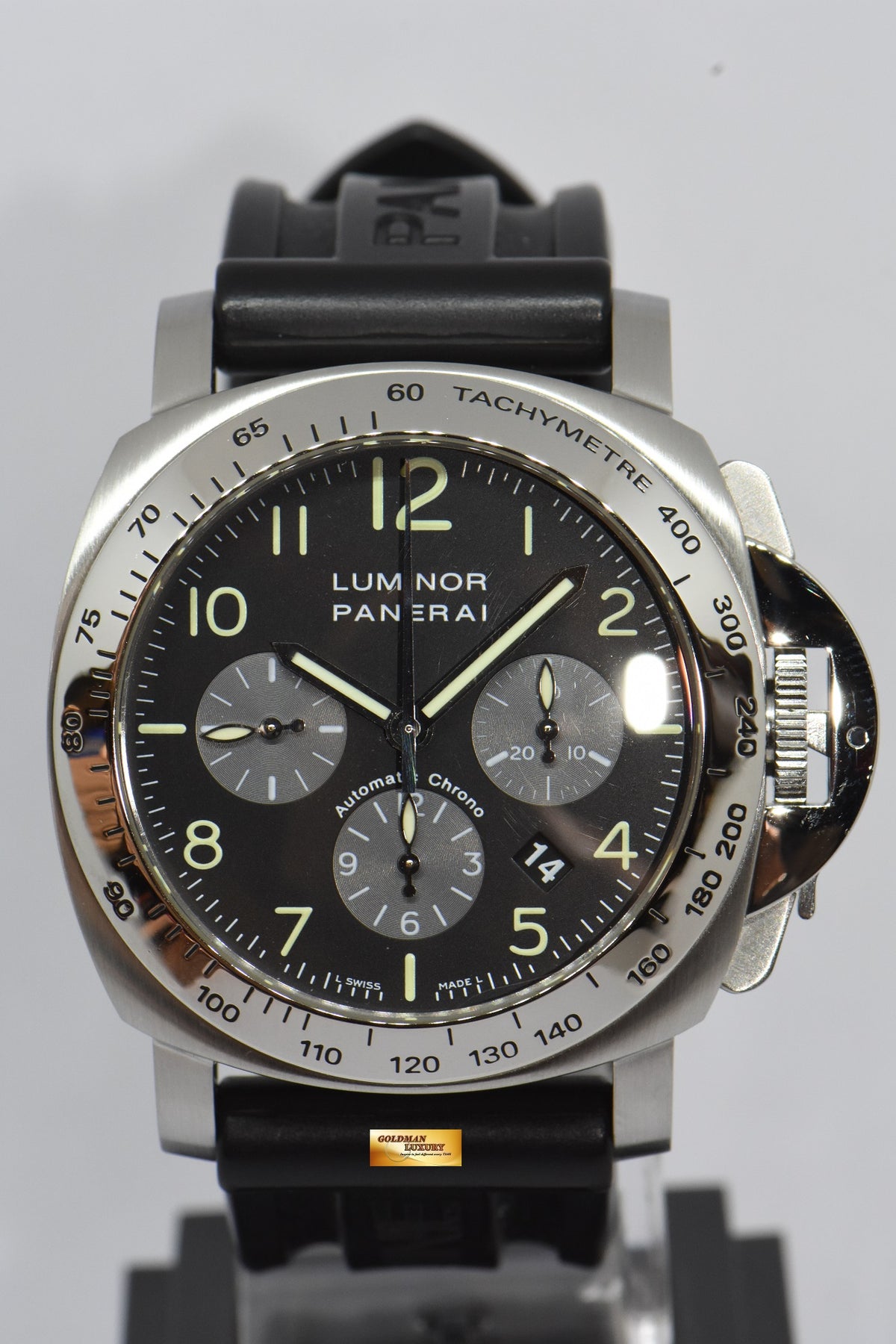 [SOLD] PANERAI LUMINOR CHRONOGRAPH 44mm STEEL AUTOMATIC PAM 162 (MINT)