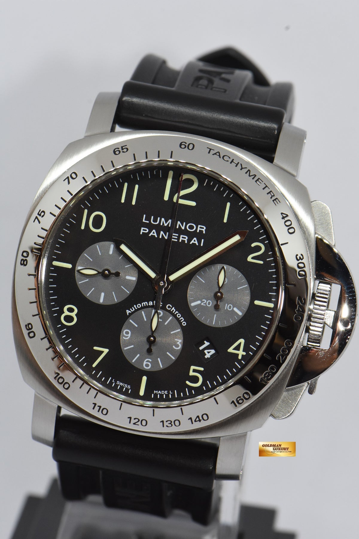 [SOLD] PANERAI LUMINOR CHRONOGRAPH 44mm STEEL AUTOMATIC PAM 162 (MINT)