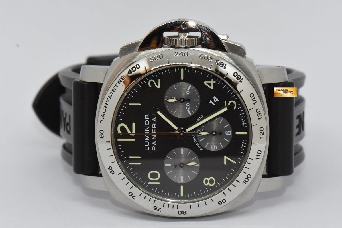 [SOLD] PANERAI LUMINOR CHRONOGRAPH 44mm STEEL AUTOMATIC PAM 162 (MINT)