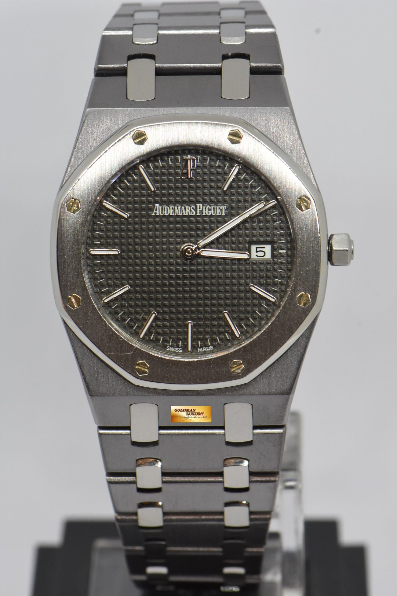 SOLD AUDEMARS PIGUET ROYAL OAK CHAMPIONSHIP 33mm MIDSIZE TANTALUM DA Goldman Luxury