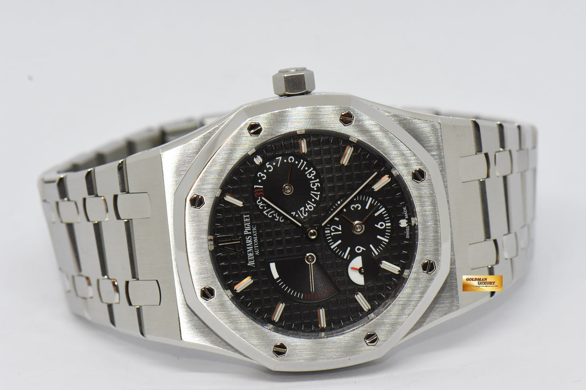[SOLD] AUDEMARS PIGUET ROYAL OAK POWER RESERVE DUAL TIME 39mm STEEL IN BRACELET AUTOMATIC 26120ST (MINT)