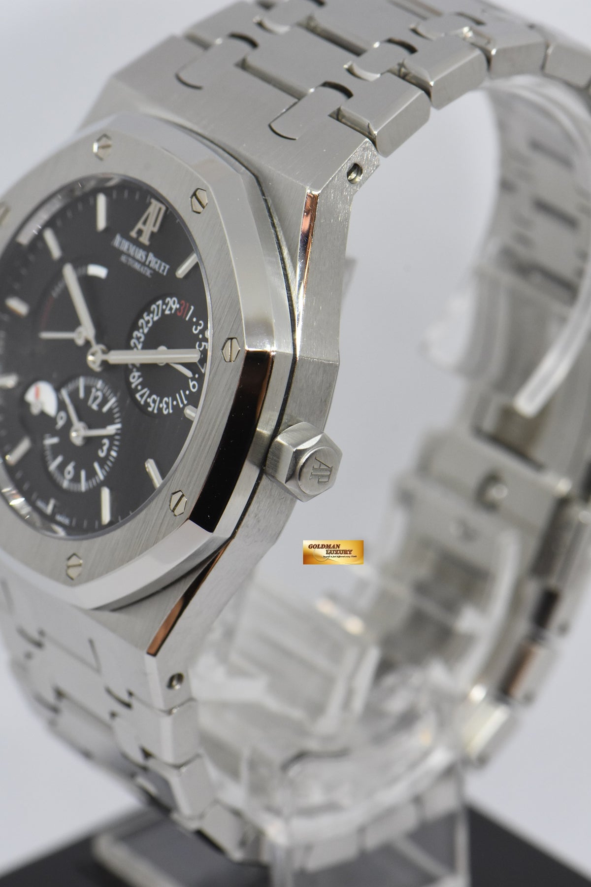 [SOLD] AUDEMARS PIGUET ROYAL OAK POWER RESERVE DUAL TIME 39mm STEEL IN BRACELET AUTOMATIC 26120ST (MINT)