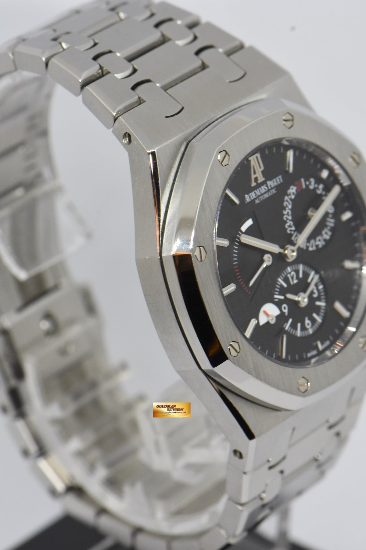 [SOLD] AUDEMARS PIGUET ROYAL OAK POWER RESERVE DUAL TIME 39mm STEEL IN BRACELET AUTOMATIC 26120ST (MINT)
