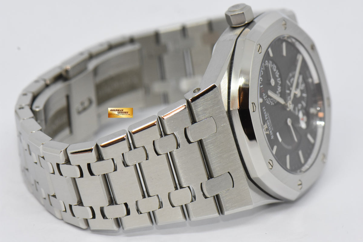 [SOLD] AUDEMARS PIGUET ROYAL OAK POWER RESERVE DUAL TIME 39mm STEEL IN BRACELET AUTOMATIC 26120ST (MINT)