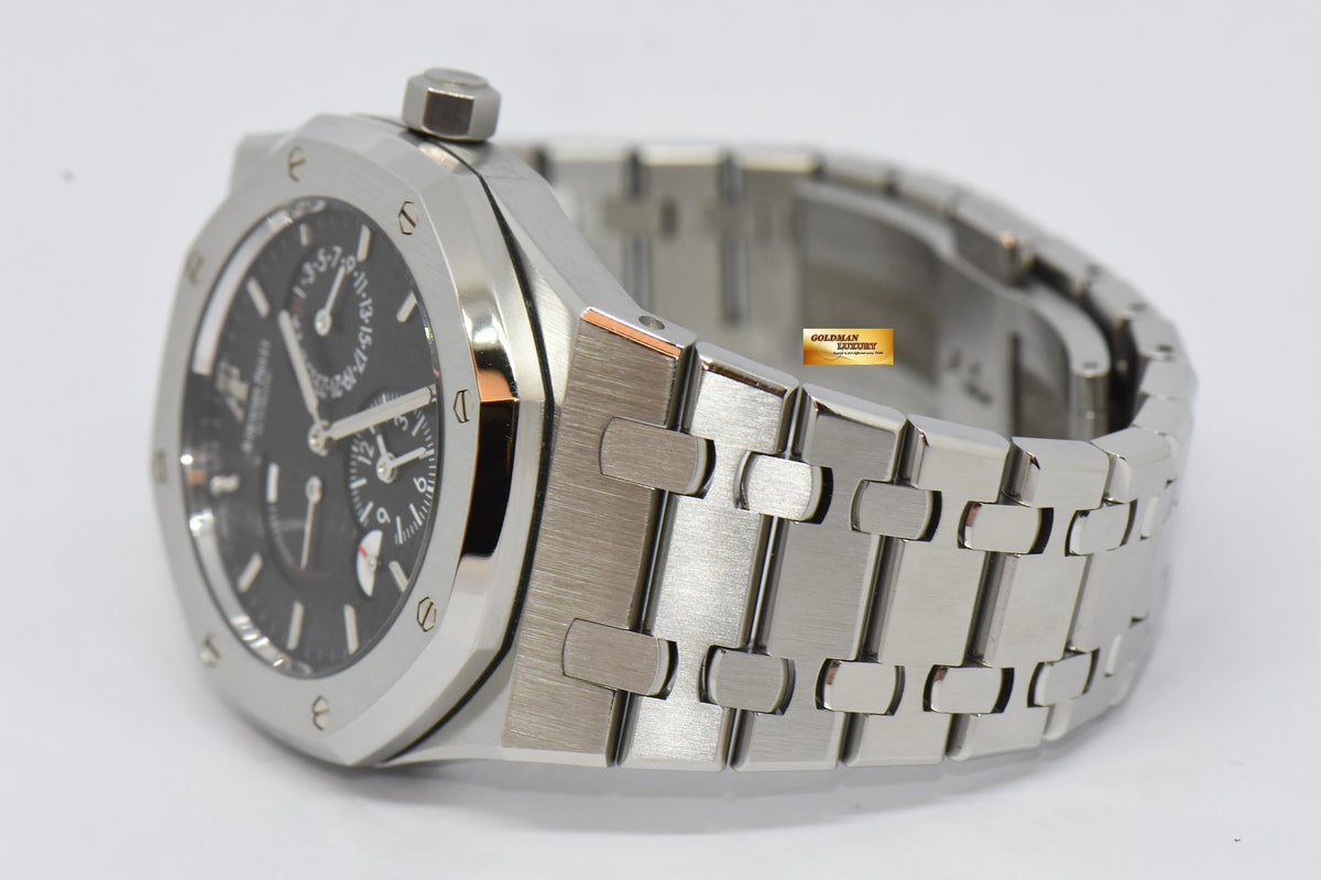 [SOLD] AUDEMARS PIGUET ROYAL OAK POWER RESERVE DUAL TIME 39mm STEEL IN BRACELET AUTOMATIC 26120ST (MINT)