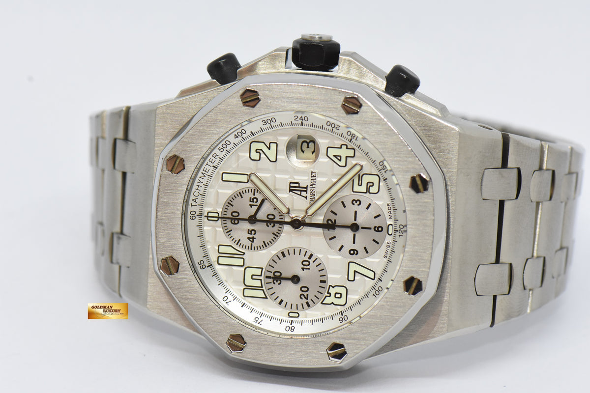 [SOLD] AUDEMARS PIGUET ROYAL OAK OFFSHORE CHRONOGRAPH 42mm TITANIUM IN BRACELET AUTOMATIC 25721Ti (MINT)