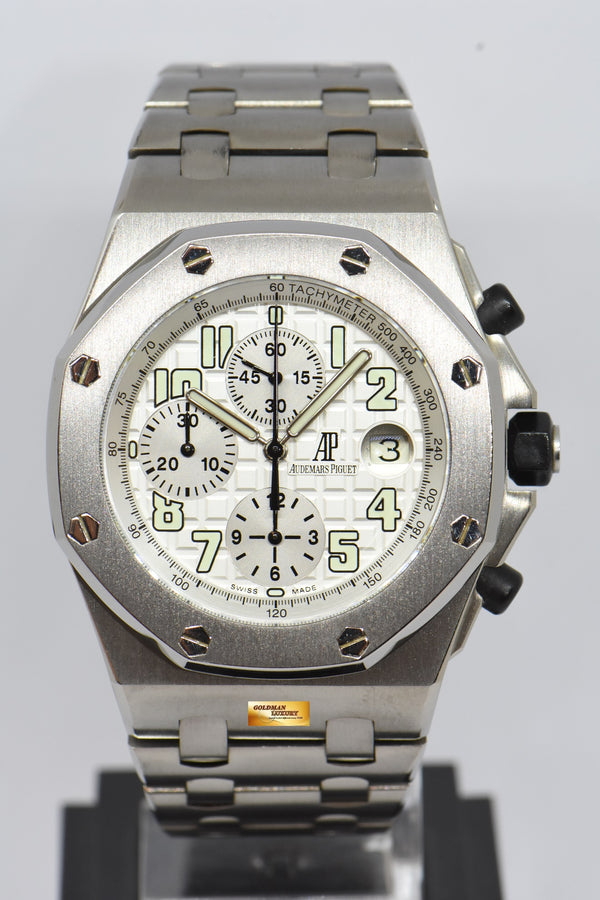 [SOLD] AUDEMARS PIGUET ROYAL OAK OFFSHORE CHRONOGRAPH 42mm TITANIUM IN BRACELET AUTOMATIC 25721Ti (MINT)