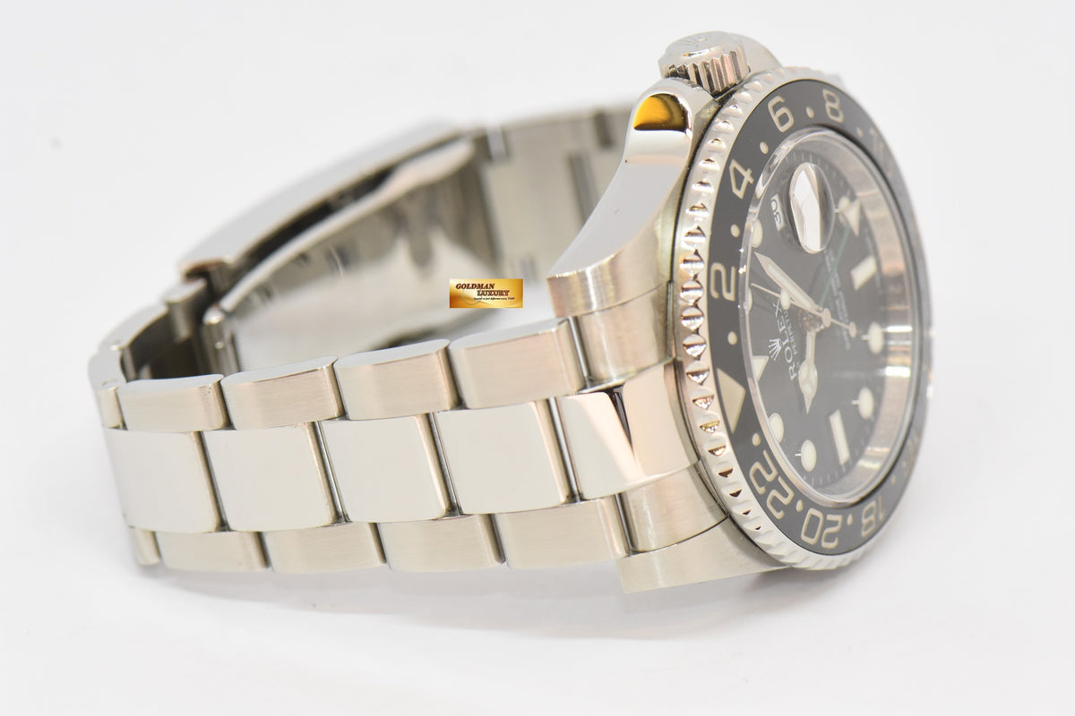 [SOLD] ROLEX OYSTER PERPETUAL GMT-MASTER II CERAMIC BLACK AUTOMATIC 116710LN (MINT)