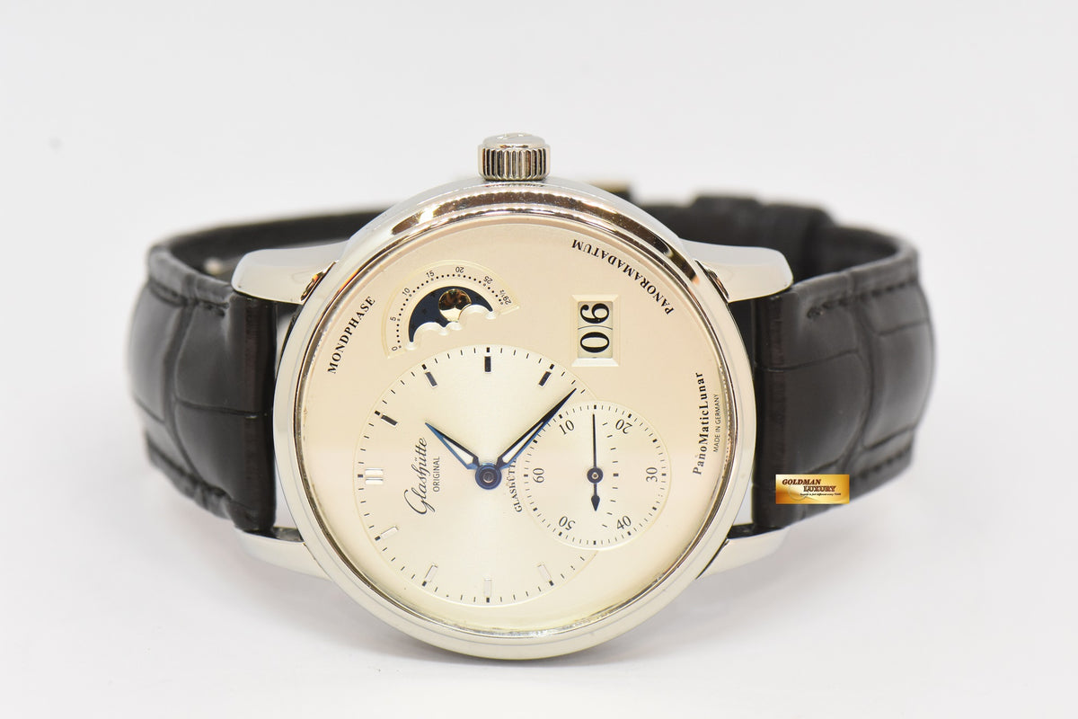 [SOLD] GLASHUTTE ORIGINAL PANOMATICLUNAR MOONPHASE 40mm AUTOMATIC (MINT)