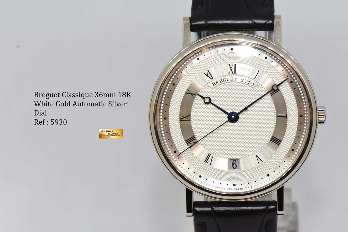 [SOLD] BREGUET CLASSIQUE 36mm 18K WHITE GOLD AUTOMATIC 5930 (MINT)