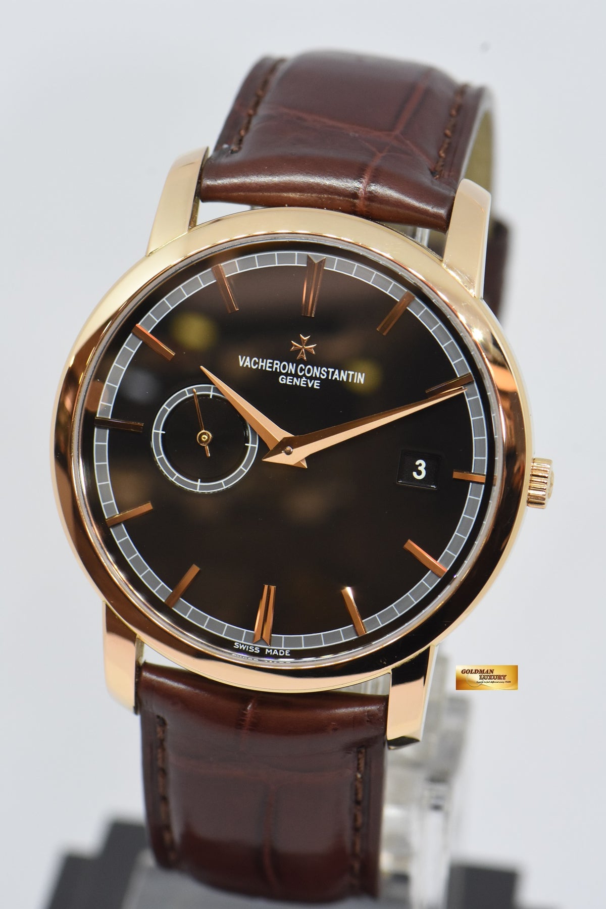 [SOLD] VACHERON CONSTANTIN TRADITIONNELLE 18K ROSE GOLD 38mm AUTOMATIC 87172 (MINT)