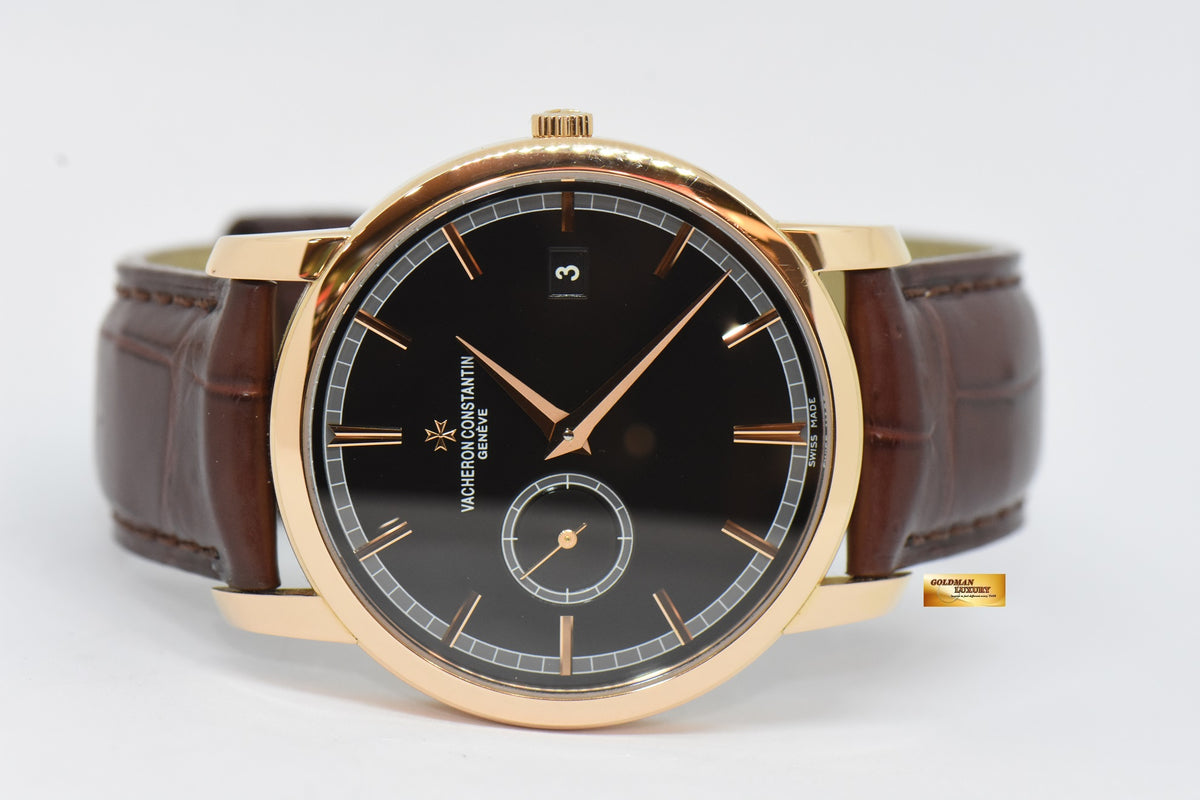 [SOLD] VACHERON CONSTANTIN TRADITIONNELLE 18K ROSE GOLD 38mm AUTOMATIC 87172 (MINT)
