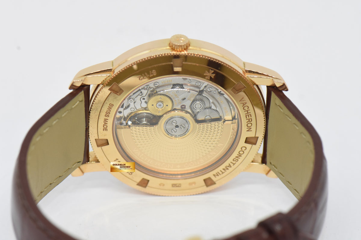[SOLD] VACHERON CONSTANTIN TRADITIONNELLE 18K ROSE GOLD 38mm AUTOMATIC 87172 (MINT)