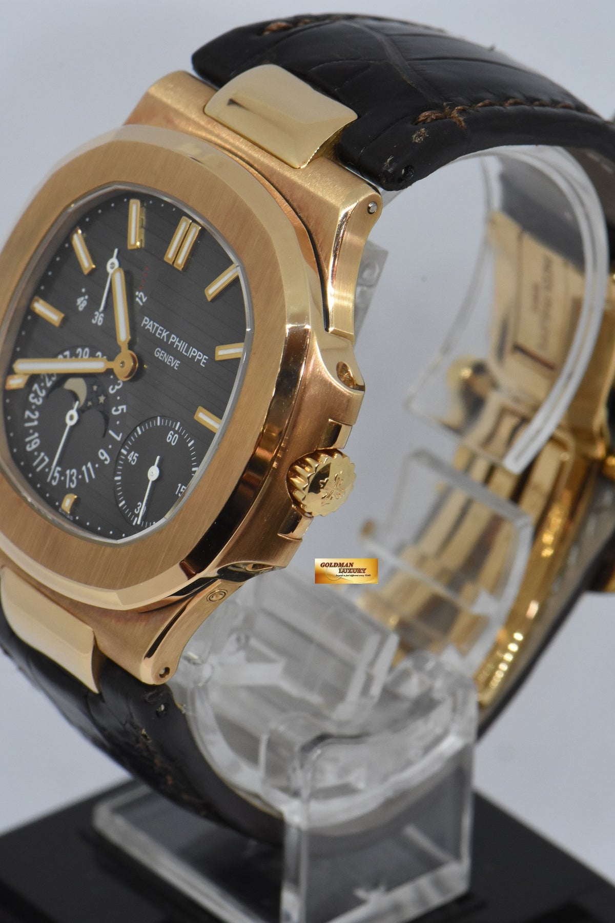 [SOLD] PATEK PHILIPPE NAUTILUS 18K ROSE GOLD MOONPHASE POWER RESERVE 5712R (NEW OLD STOCK)