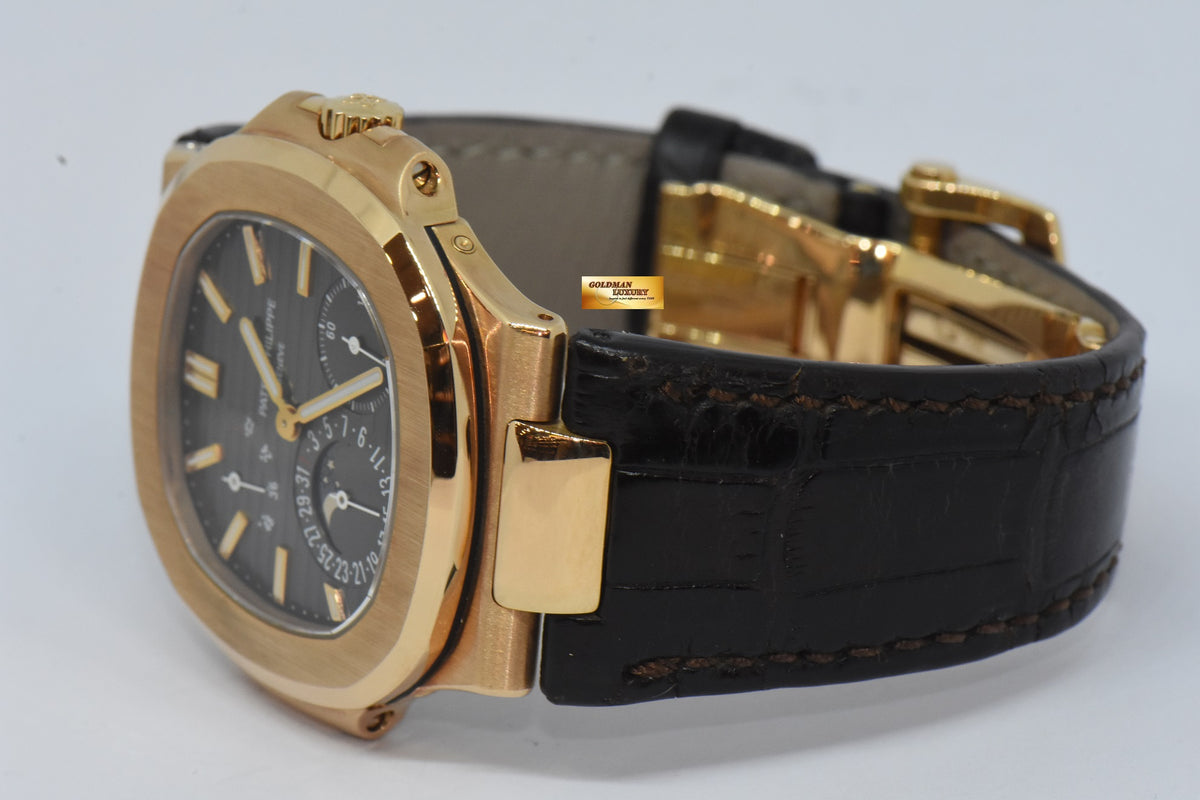[SOLD] PATEK PHILIPPE NAUTILUS 18K ROSE GOLD MOONPHASE POWER RESERVE 5712R (NEW OLD STOCK)