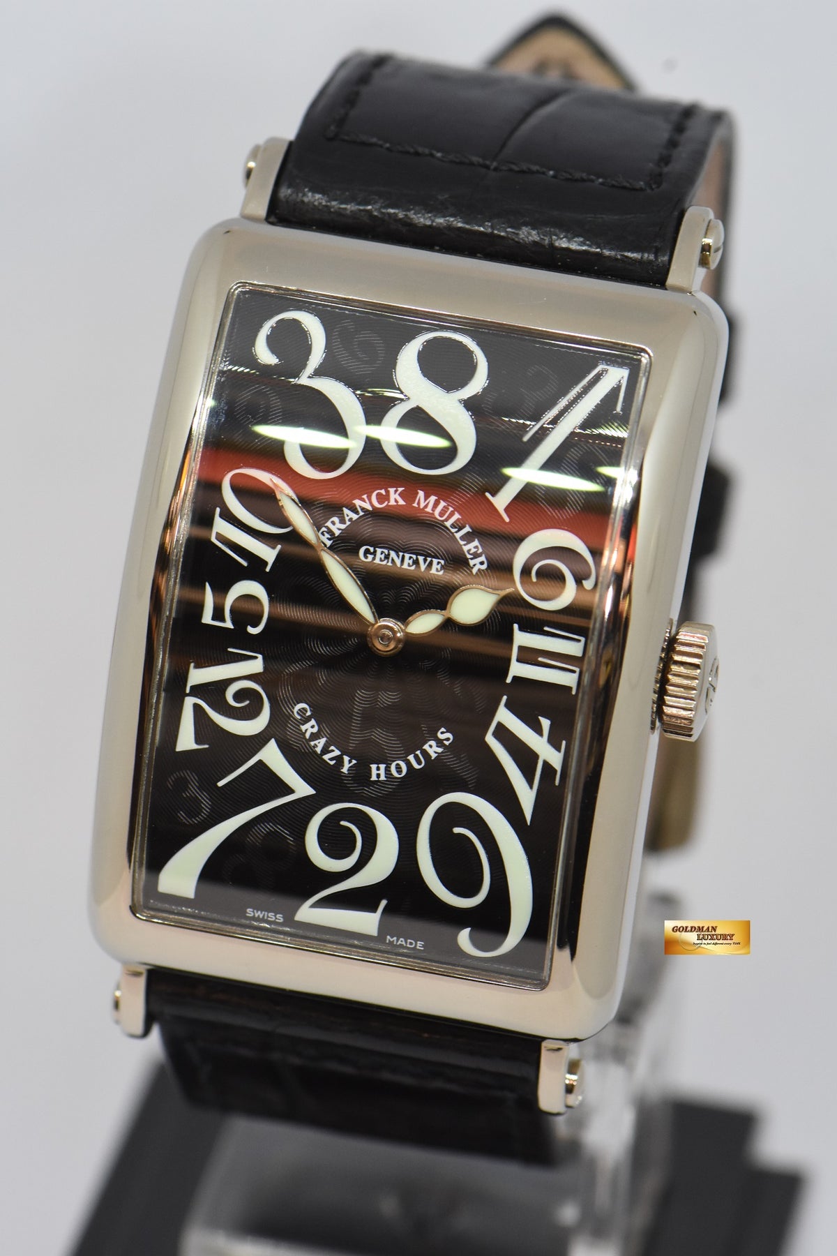 [SOLD] FRANCK MULLER LONG ISLAND CRAZY HOURS 18K WHITE GOLD MEN’S AUTOMATIC 1200 CH (MINT)