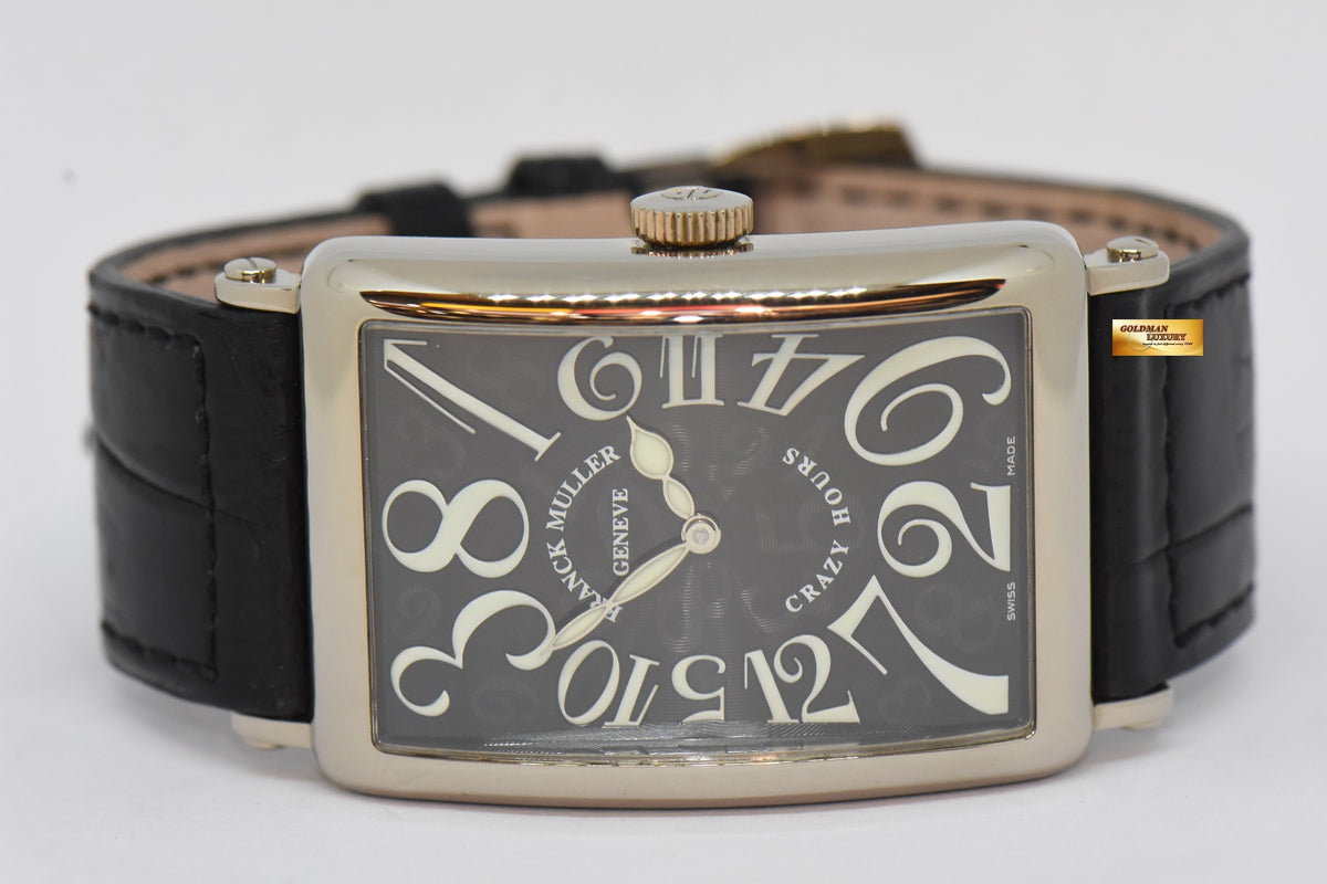 [SOLD] FRANCK MULLER LONG ISLAND CRAZY HOURS 18K WHITE GOLD MEN’S AUTOMATIC 1200 CH (MINT)