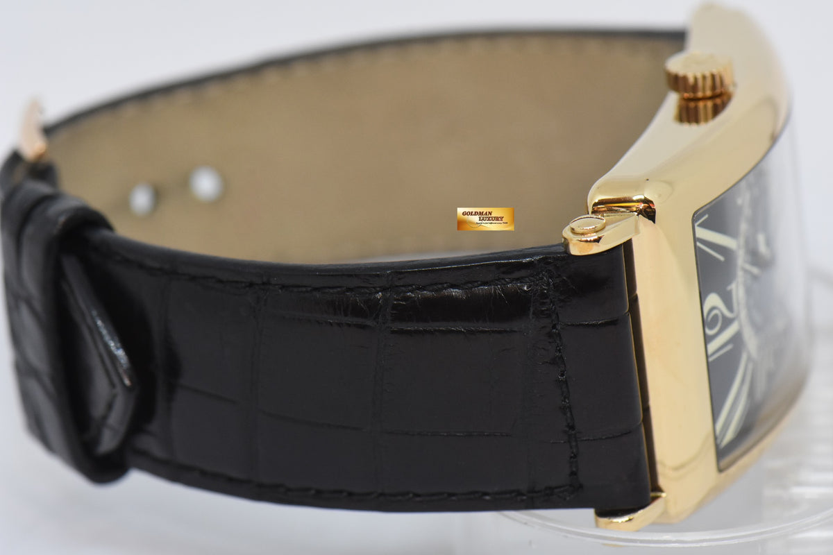 [SOLD] FRANCK MULLER LONG ISLAND BiRETRO-SECONDS 18K YELLOW GOLD MEN’S AUTOMATIC 1100 DS R (MINT)