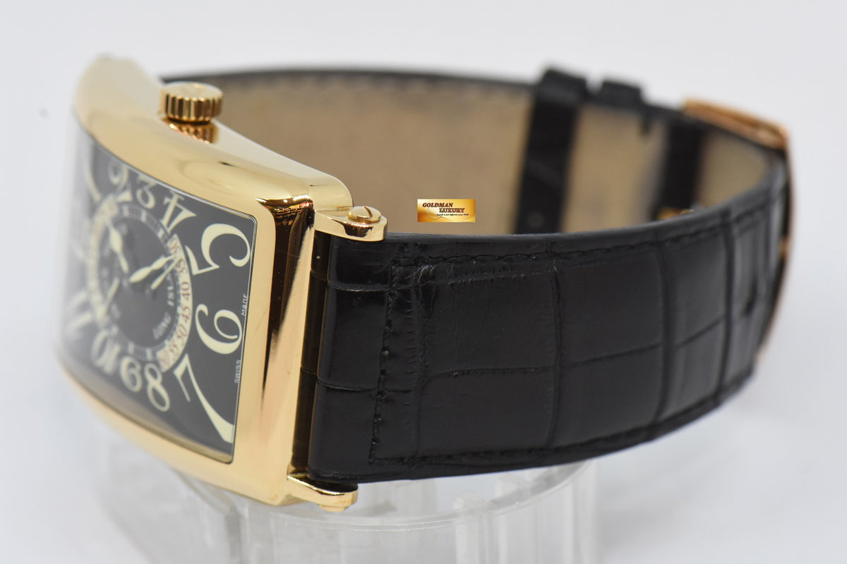 [SOLD] FRANCK MULLER LONG ISLAND BiRETRO-SECONDS 18K YELLOW GOLD MEN’S AUTOMATIC 1100 DS R (MINT)