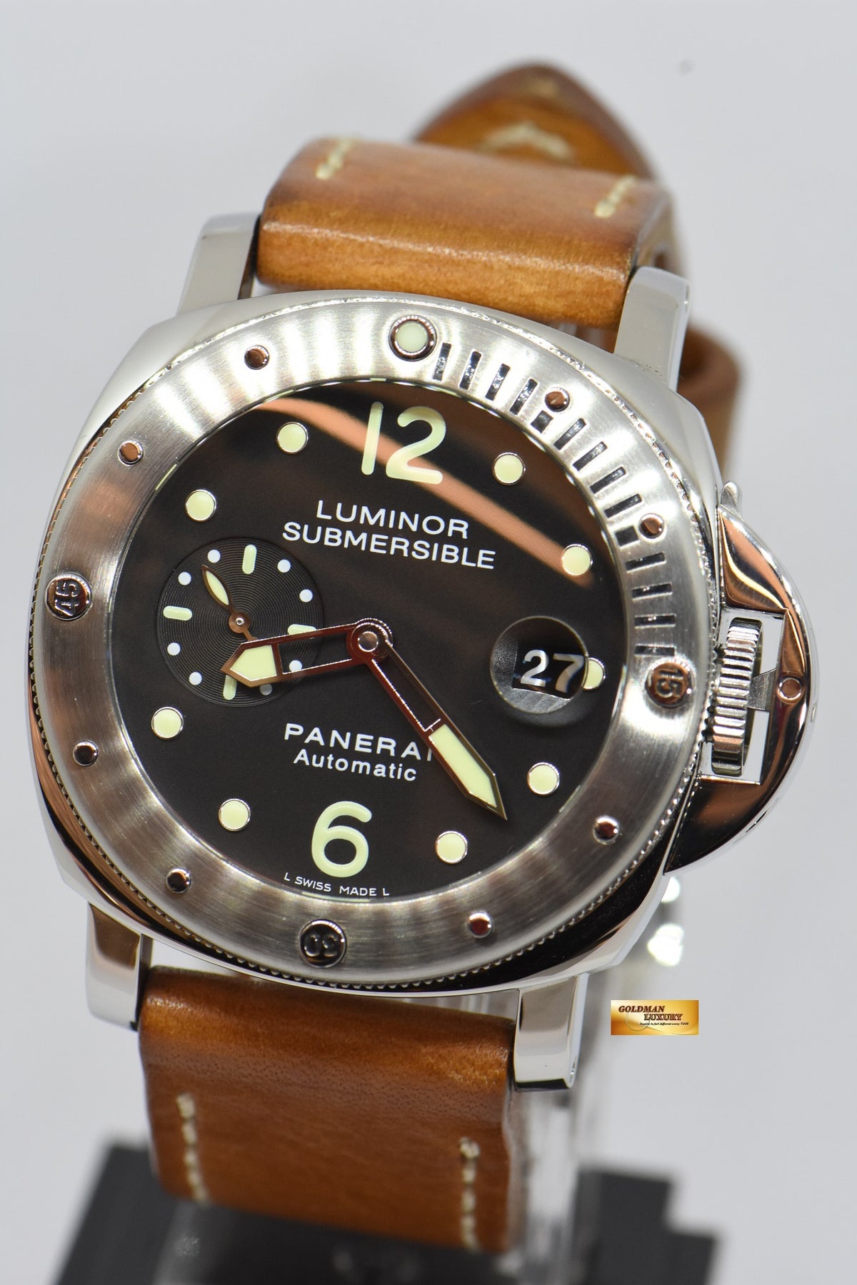 [SOLD] PANERAI LUMINOR SUBMERSIBLE 44mm STEEL AUTOMATIC PAM 24 (MINT)