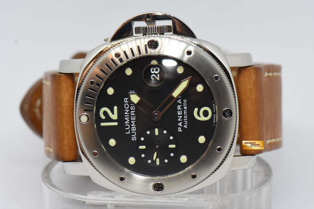 [SOLD] PANERAI LUMINOR SUBMERSIBLE 44mm STEEL AUTOMATIC PAM 24 (MINT)