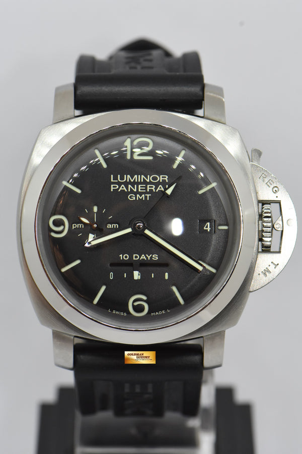 [SOLD] PANERAI LUMINOR GMT 44mm 1950 STEEL DAY / NIGHT 10 DAYS POWER RESERVE AUTOMATIC PAM 270 (NEAR MINT)