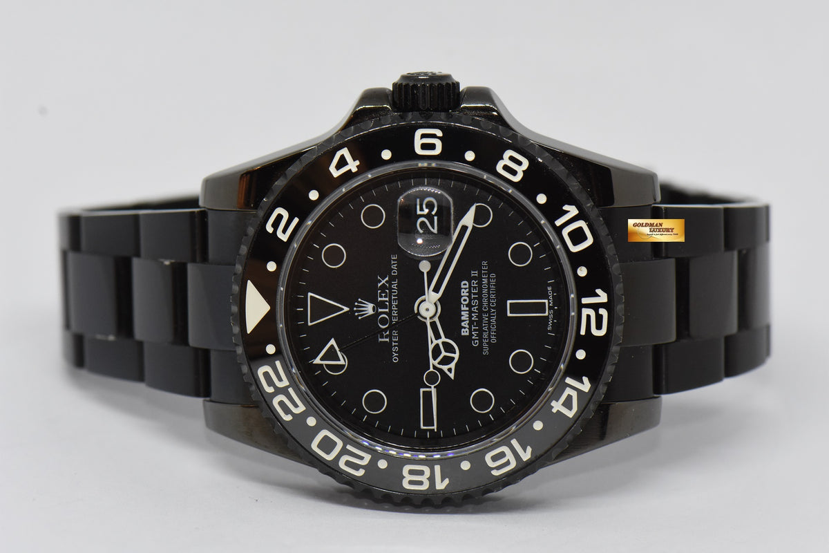 [SOLD] ROLEX OYSTER GMT-MASTER II CERAMIC BLACK : BAMFORD EDITION 116710LN