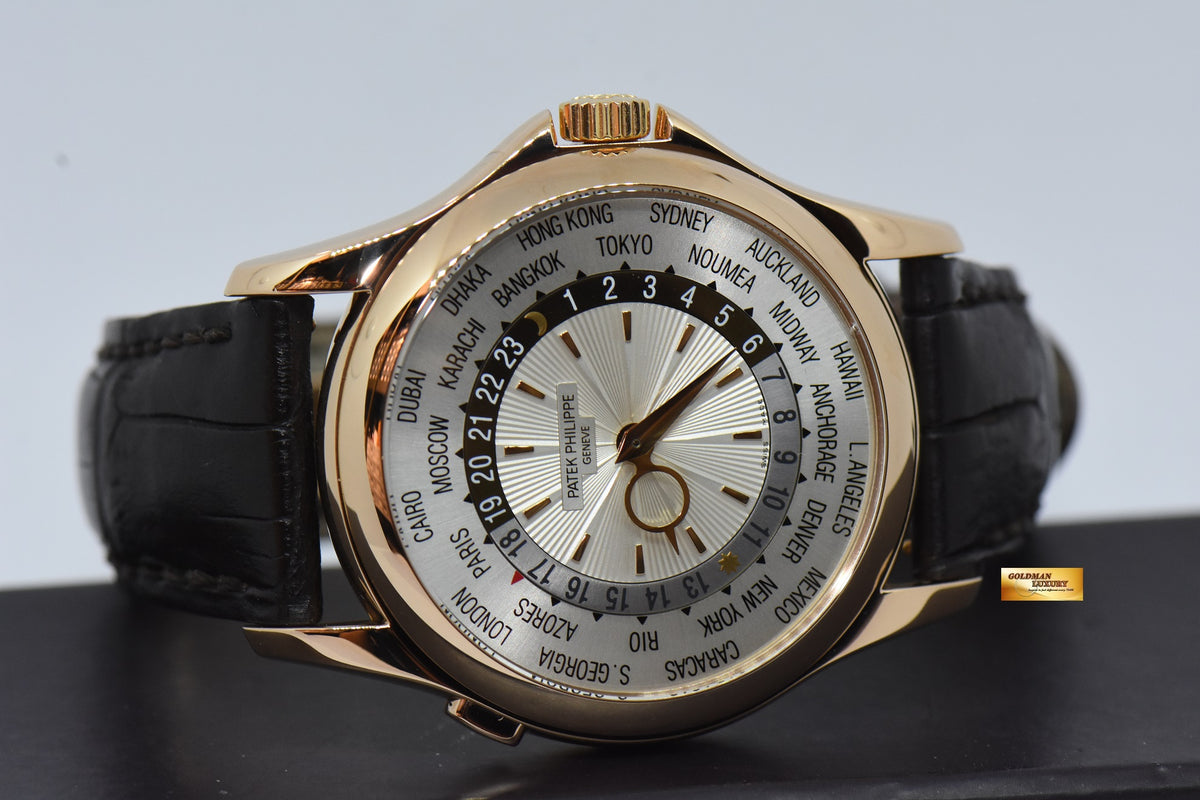 [SOLD] PATEK PHILIPPE WORLD TIME 18K ROSE GOLD 39mm MEN’S AUTOMATIC 5130R-001 (MINT)
