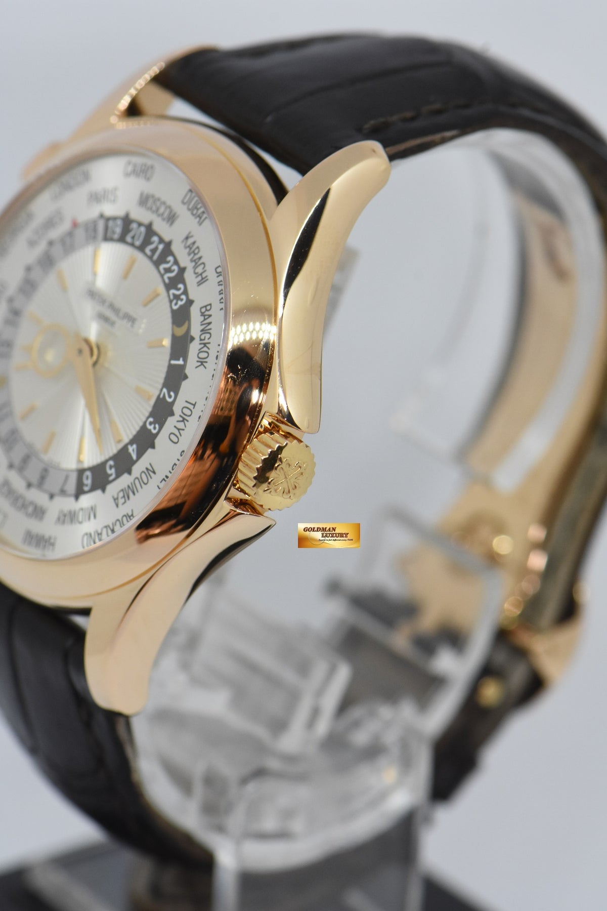 [SOLD] PATEK PHILIPPE WORLD TIME 18K ROSE GOLD 39mm MEN’S AUTOMATIC 5130R-001 (MINT)