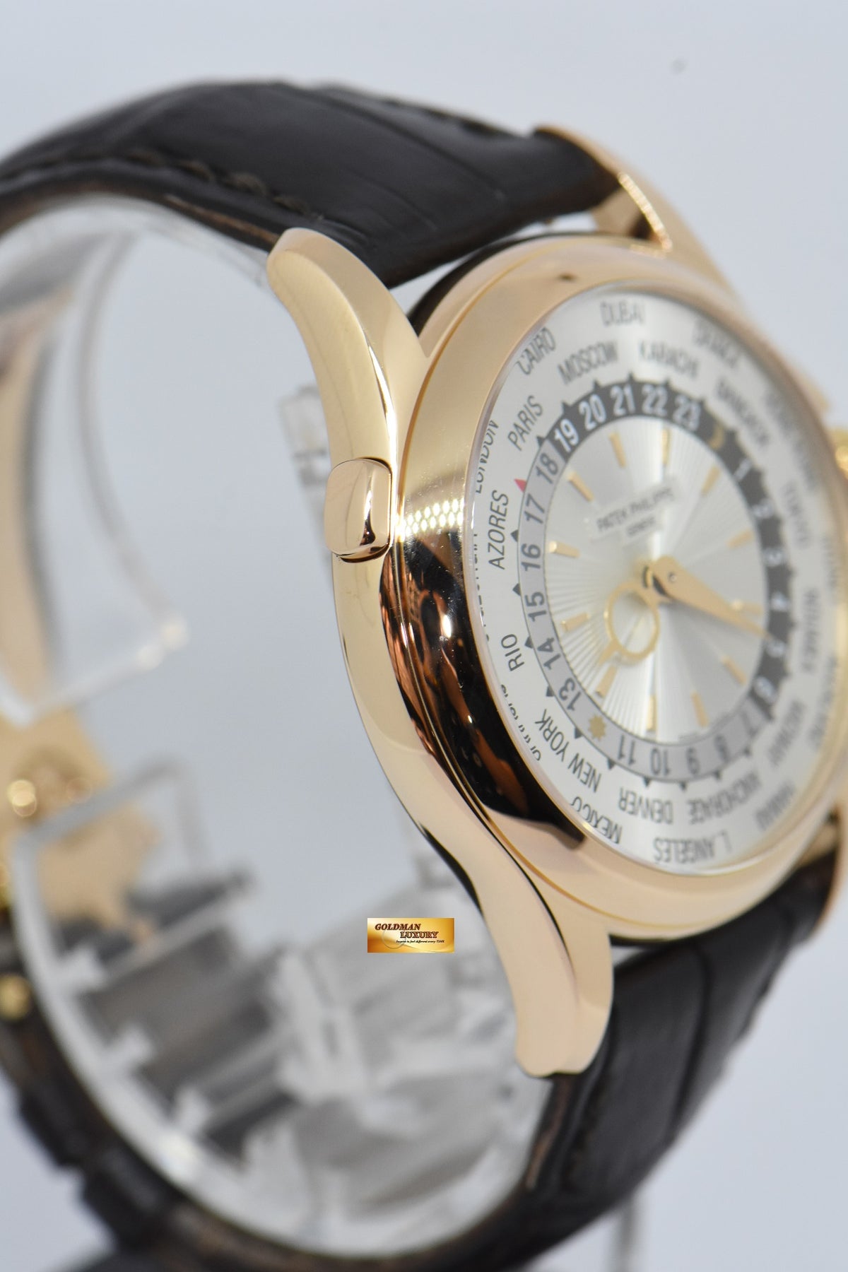 [SOLD] PATEK PHILIPPE WORLD TIME 18K ROSE GOLD 39mm MEN’S AUTOMATIC 5130R-001 (MINT)