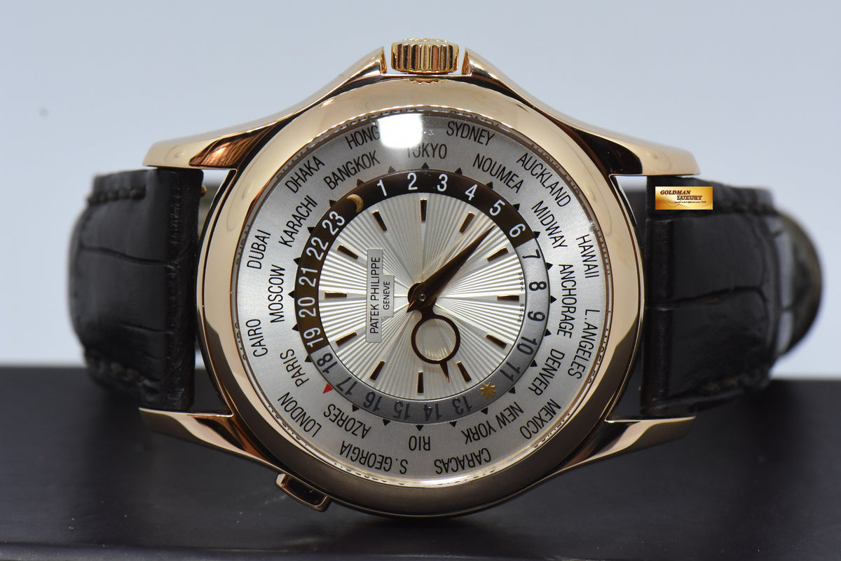 [SOLD] PATEK PHILIPPE WORLD TIME 18K ROSE GOLD 39mm MEN’S AUTOMATIC 5130R-001 (MINT)